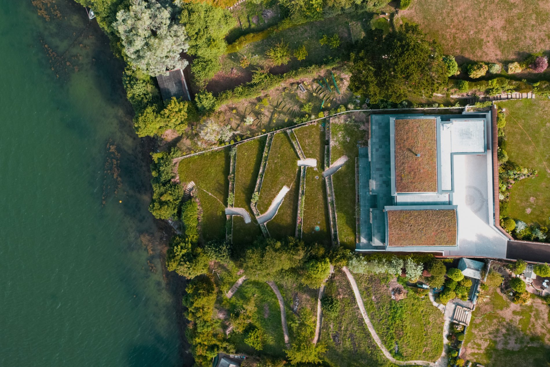 Birds Eye View of Creekside Home - Restronguet Birds Eye View of Creekside Home - Restronguet